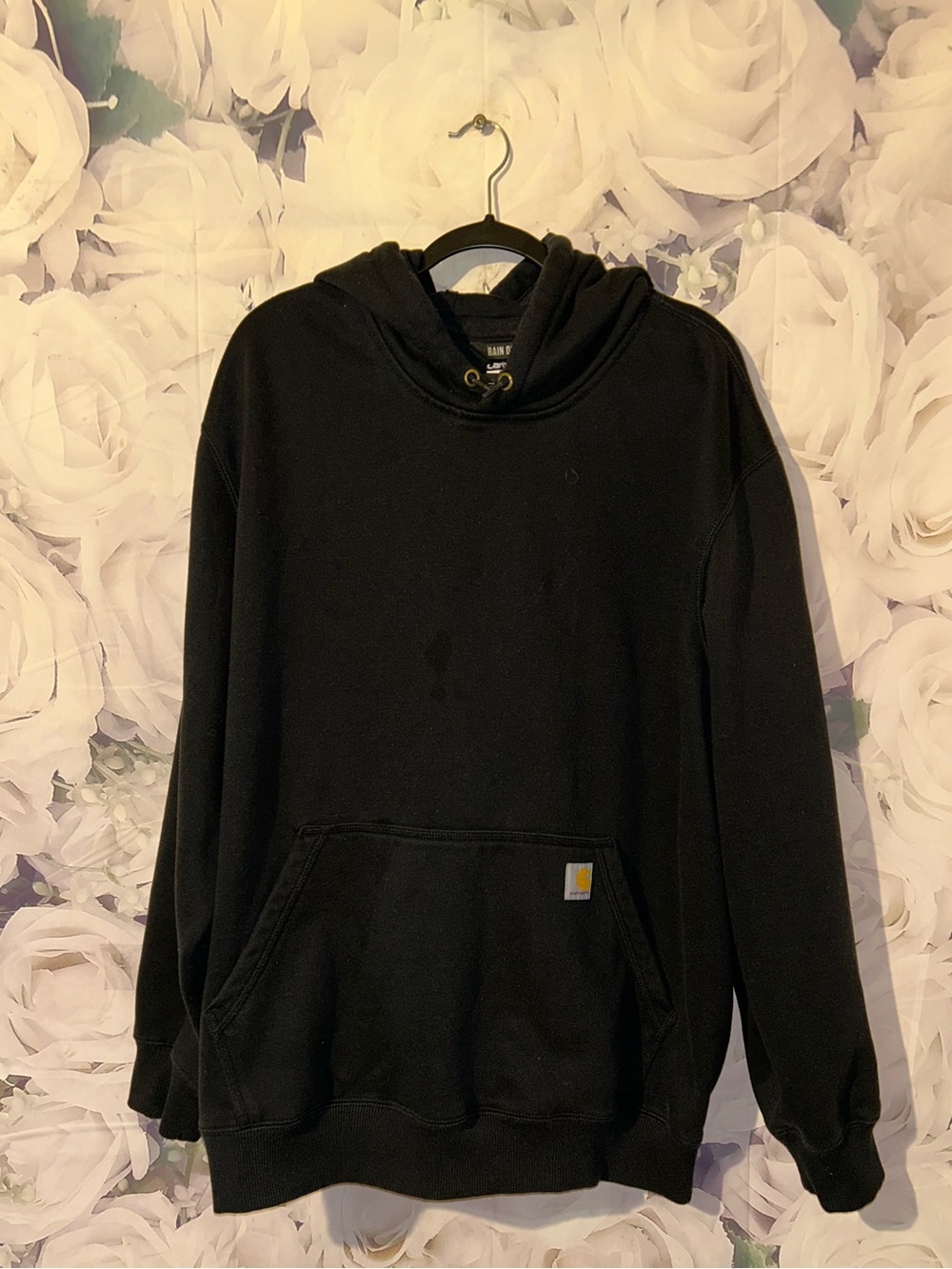 Carhartt Rain Defender Hoodie Mens  Black Loose Fit Size 2XL